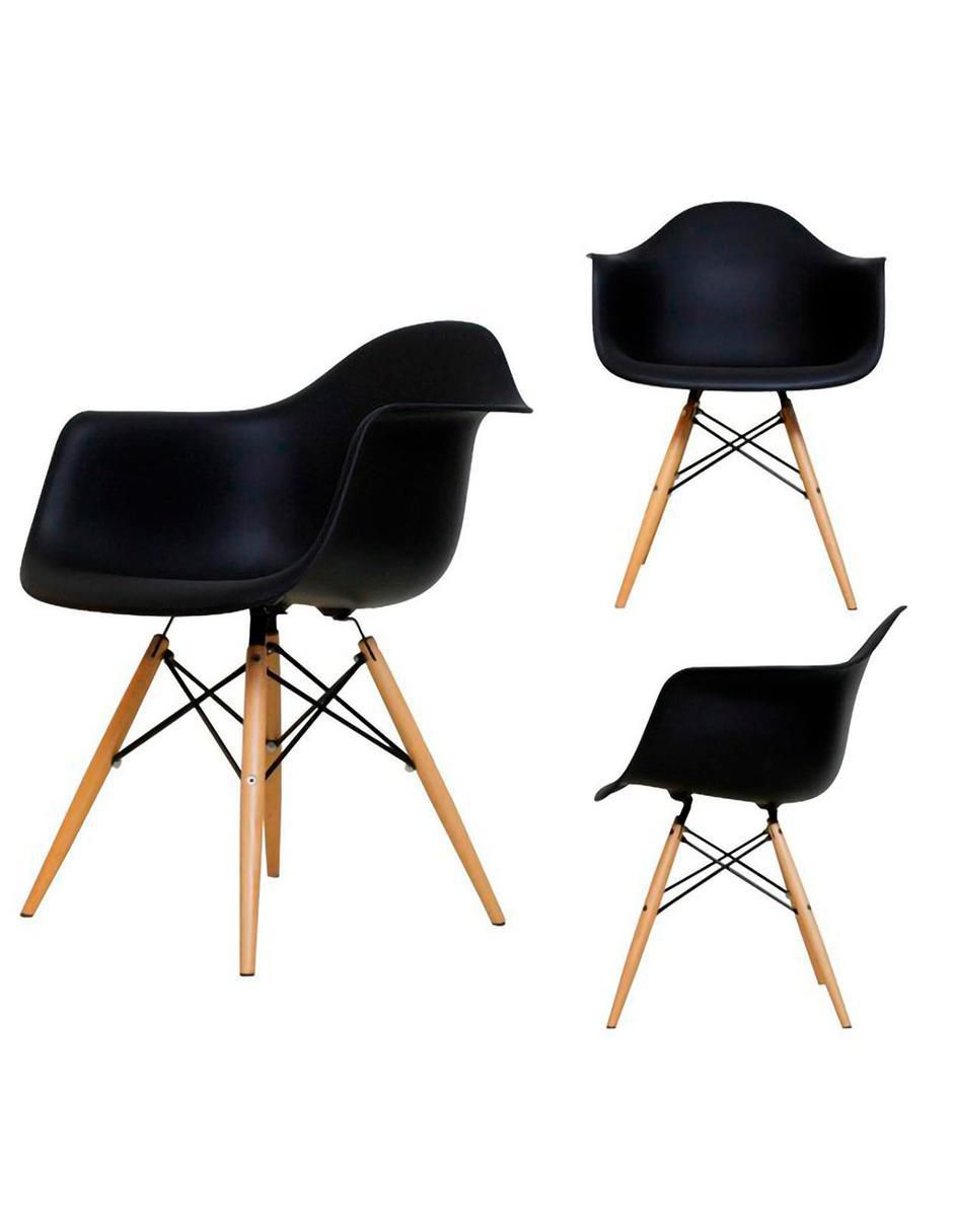 Juego de sillas 4 piezas Eames de plástico 5