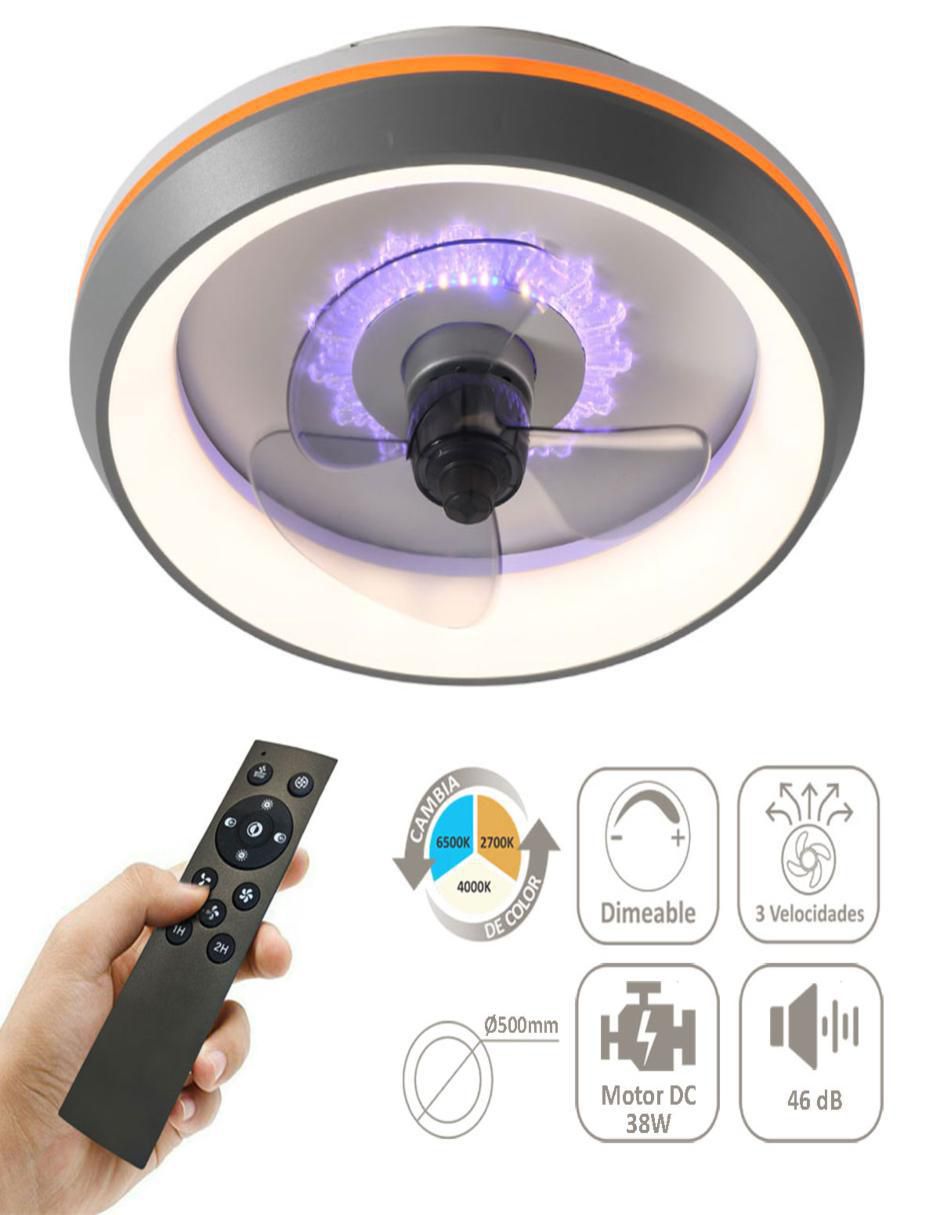 VENTILADOR JLV01-2 3 VELOCI, NEGRO 3