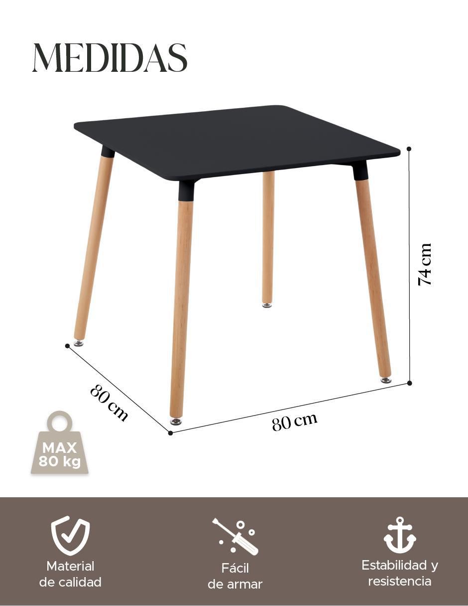 Mesa de comedor armable eames 7