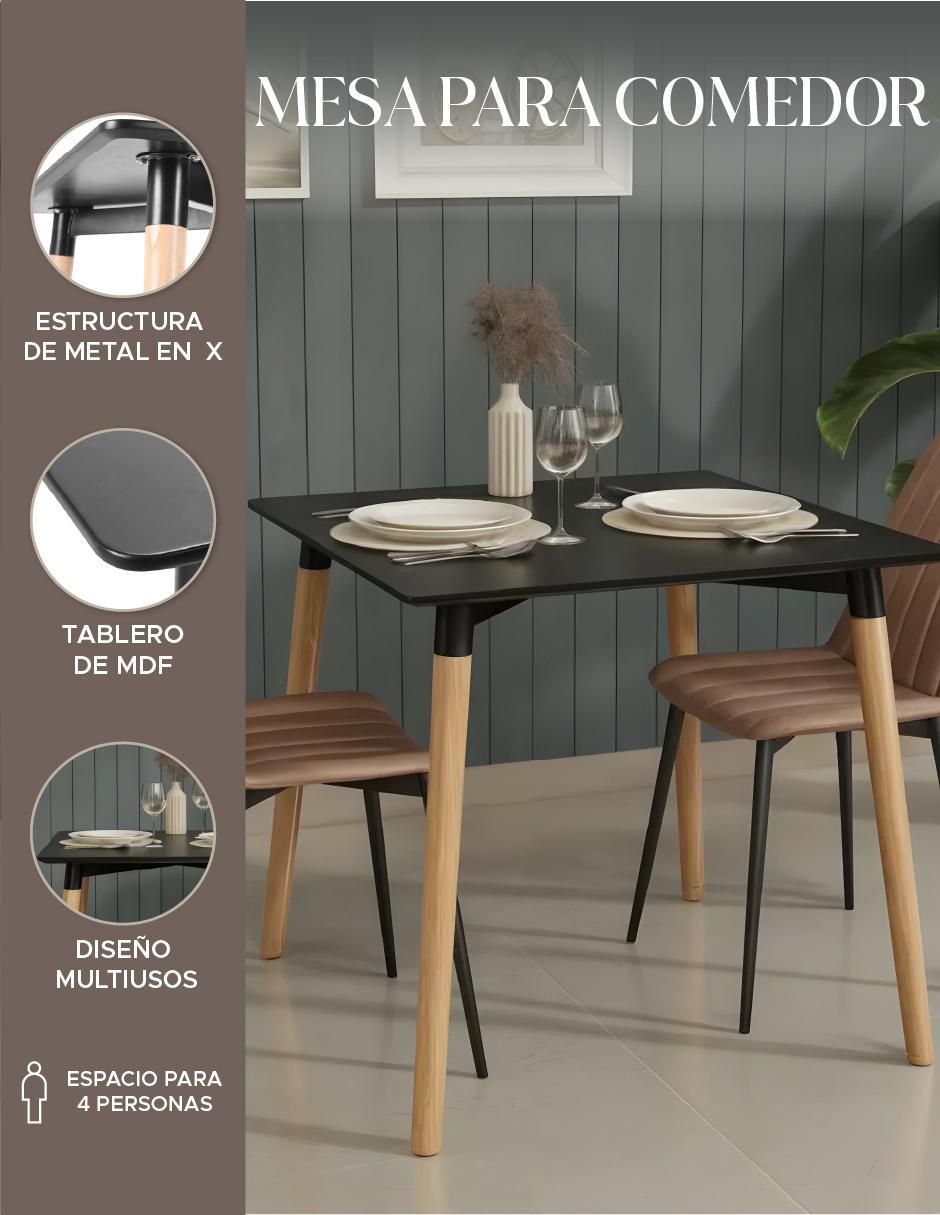 Mesa de comedor armable eames 2