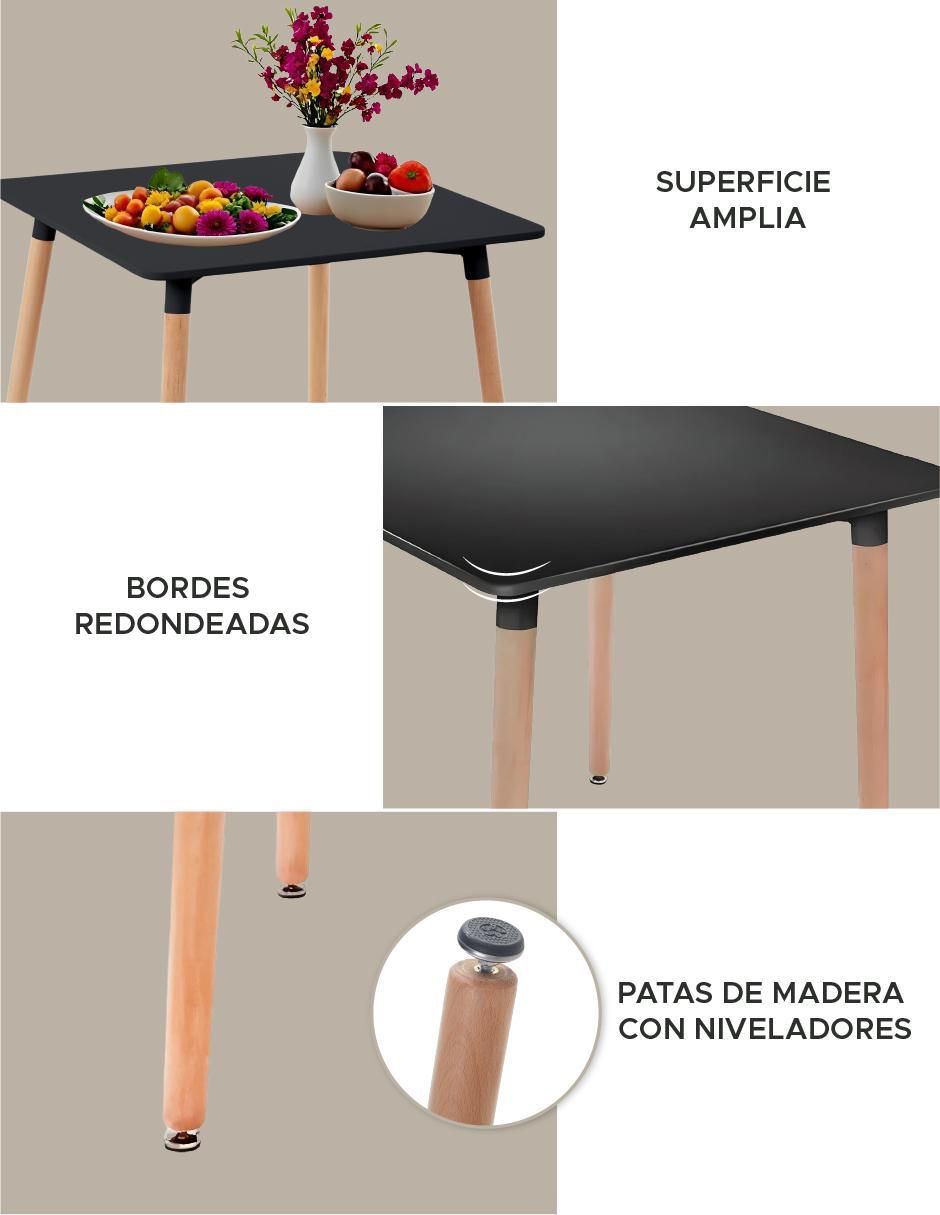 Mesa de comedor armable eames 5