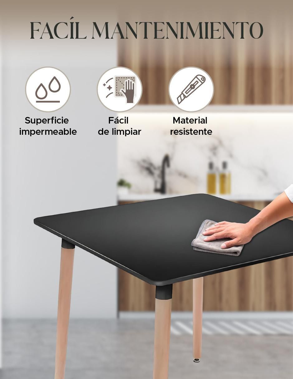 Mesa de comedor armable eames 6