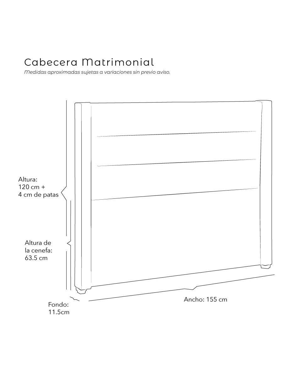 Cabecera de madera y tela 6