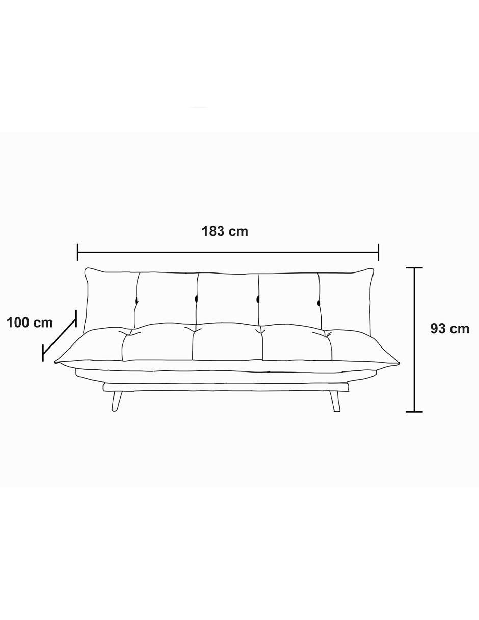 Sofá cama Aurelio de lino 5