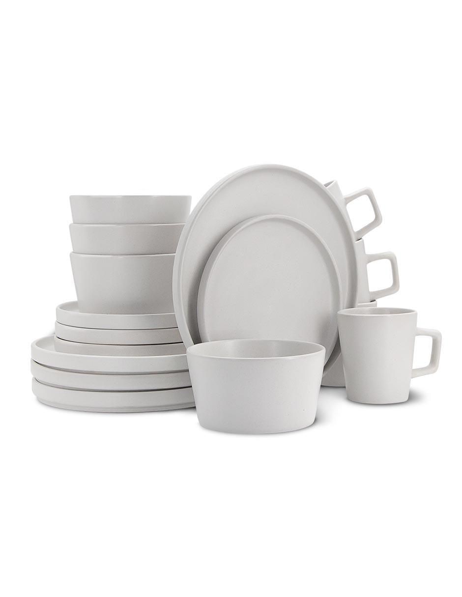 Vajilla cerrada Casa Litus cairo de porcelana para 4 personas