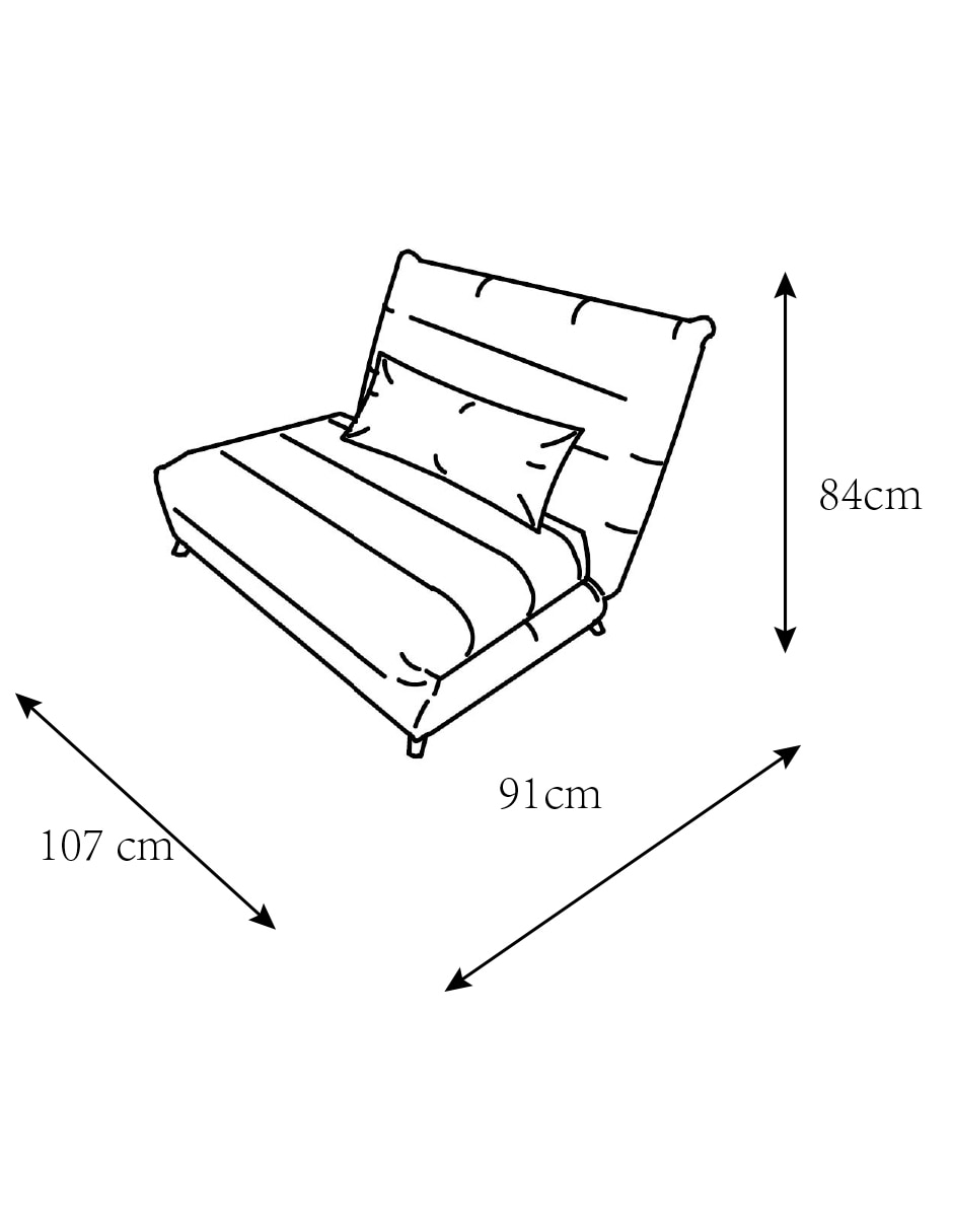 Sofá cama armable Jasmine de poliéster 11