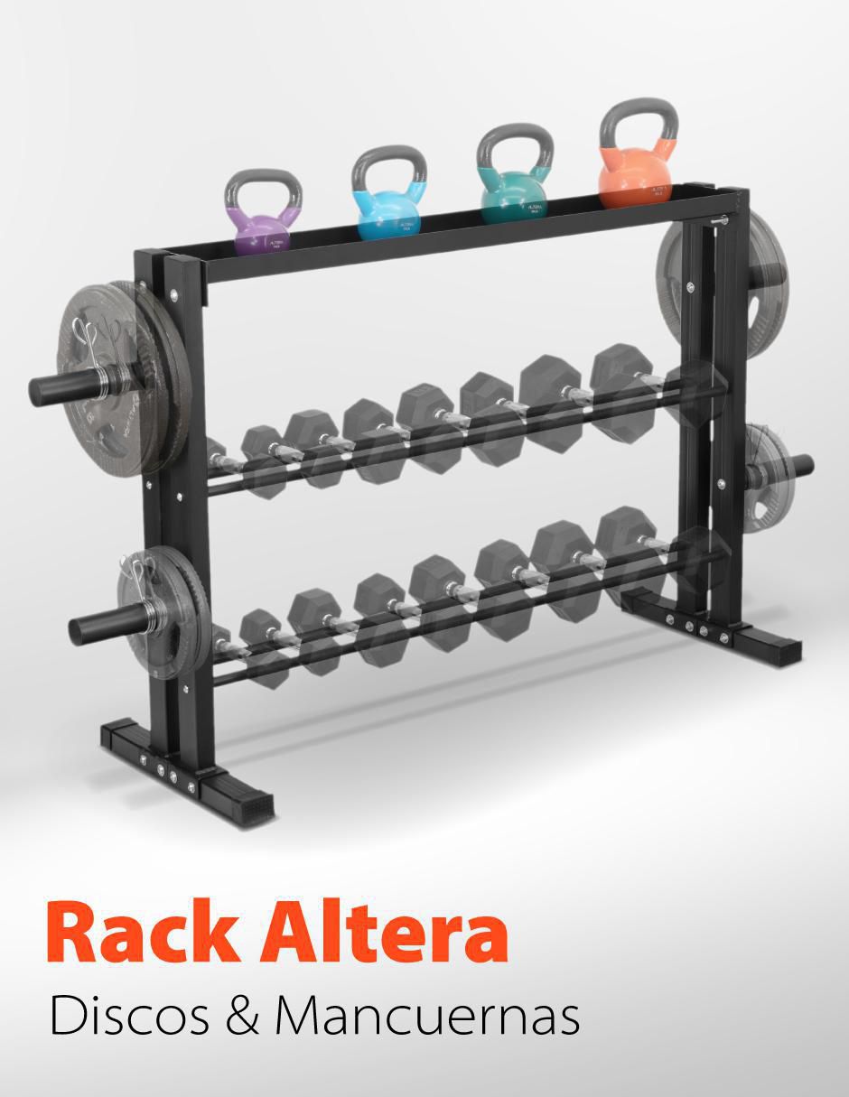 Rack de mancuernas 3 compartimentos 4