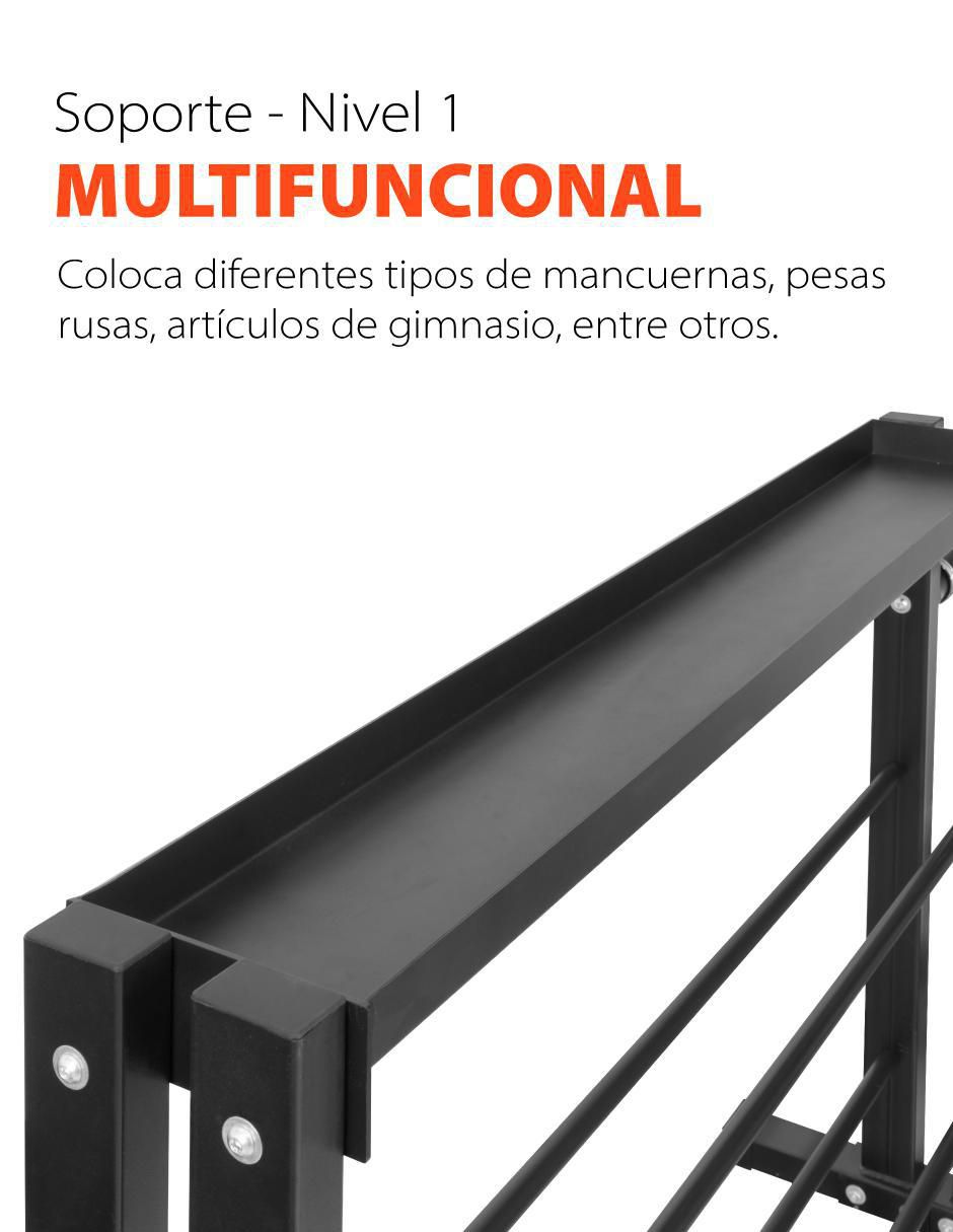 Rack de mancuernas 3 compartimentos 5