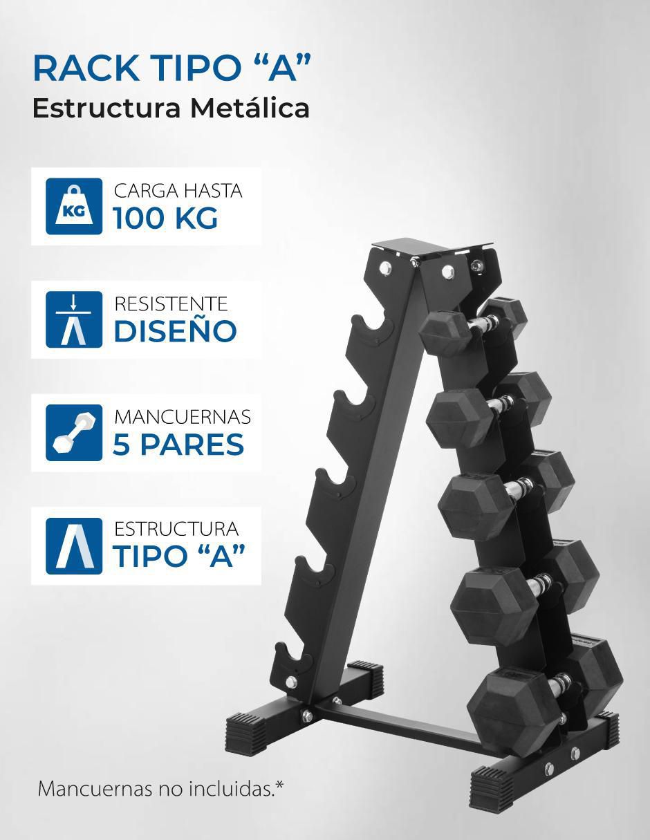 Rack de mancuernas 5 compartimentos 5