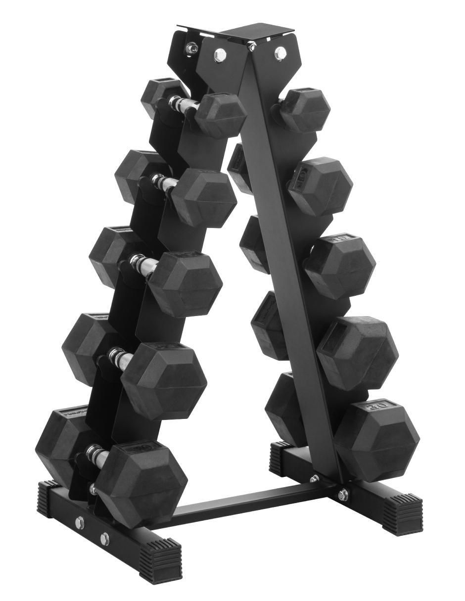 Rack de mancuernas 5 compartimentos 8