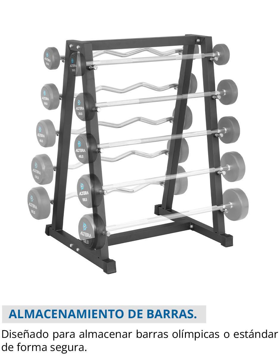 Rack de mancuernas 10 compartimentos Tipo V 3
