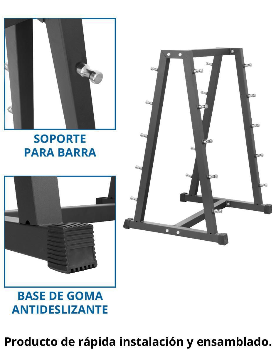 Rack de mancuernas 10 compartimentos Tipo V 5