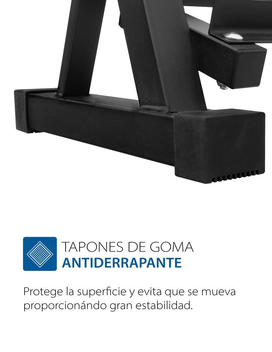 Rack de mancuernas 3 compartimentos 5