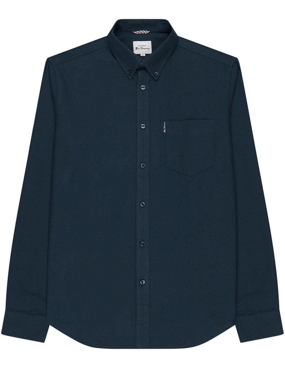 Camisa casual de algodón manga larga para hombre 2