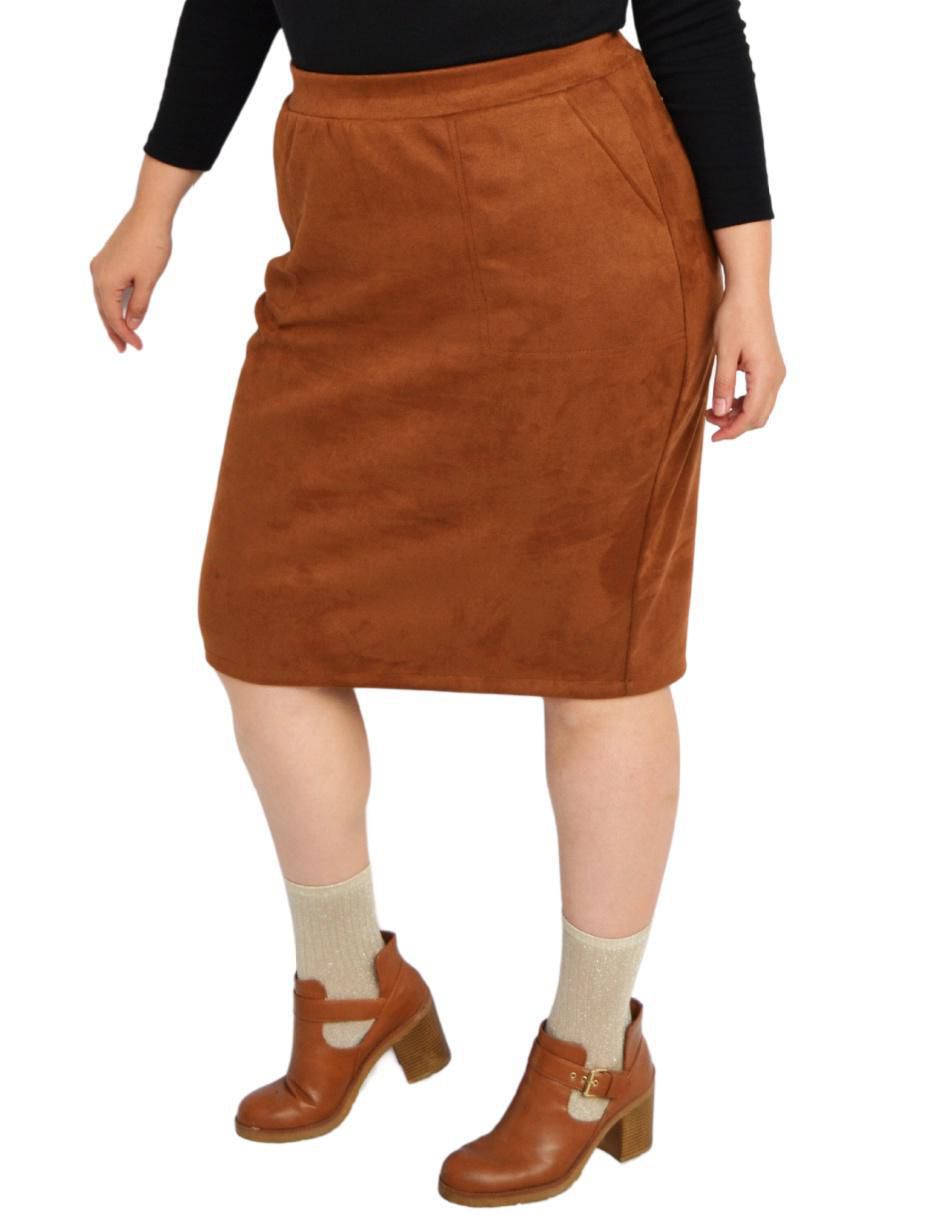 Falda midi con pretina 5