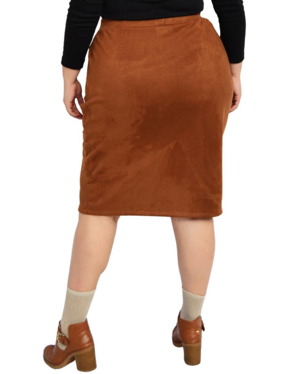 Falda midi con pretina