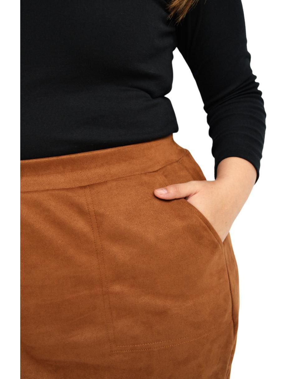 Falda midi con pretina