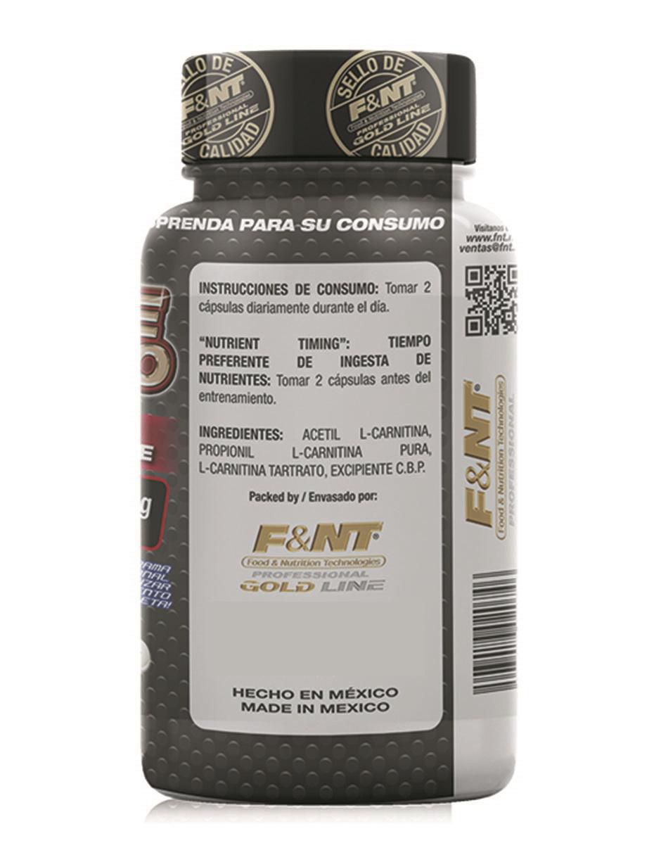 Suplemento alimenticio Food & Nutrition Technologies con l-carnitina sabor natural de 100cápsulas