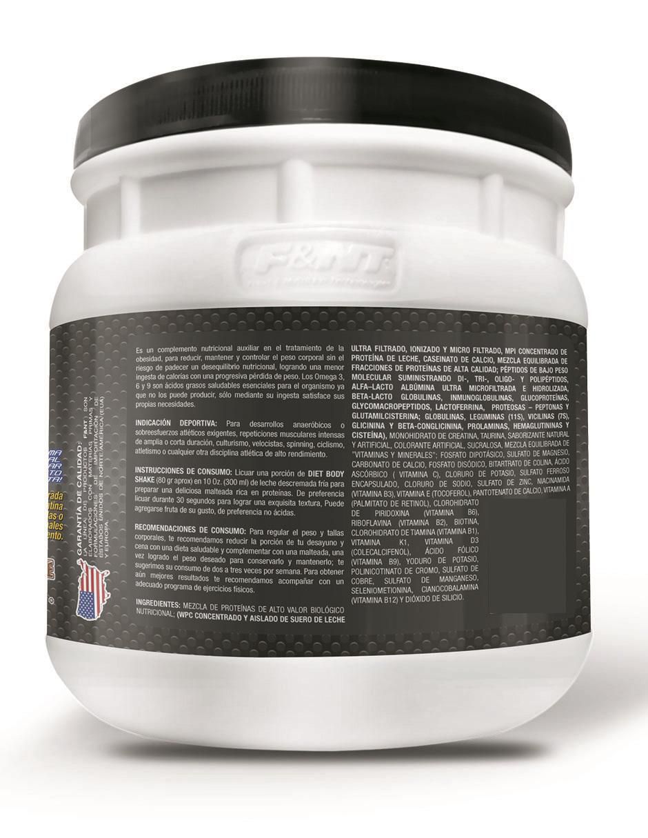 Suplemento alimenticio Food & Nutrition Technologies sabor vainilla de 500 g