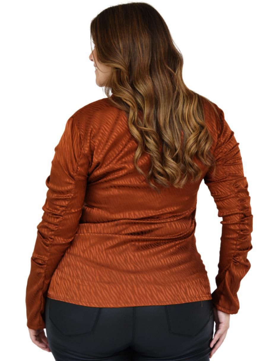 Blusa Roman Fashion manga larga para mujer