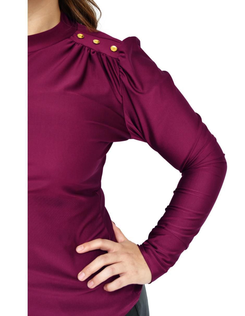 Blusa manga larga para mujer 11