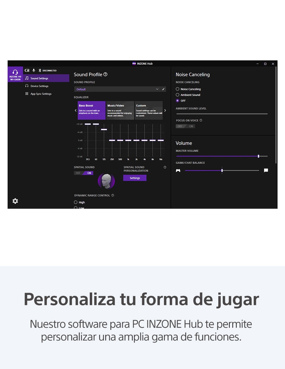 Audífonos gamer Inzone H3 alámbricos 6