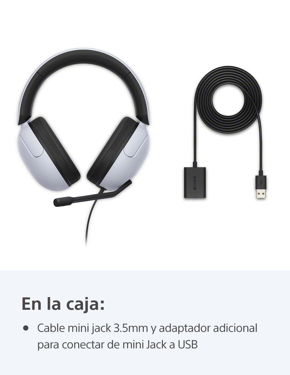 Audífonos gamer Inzone H3 alámbricos 7