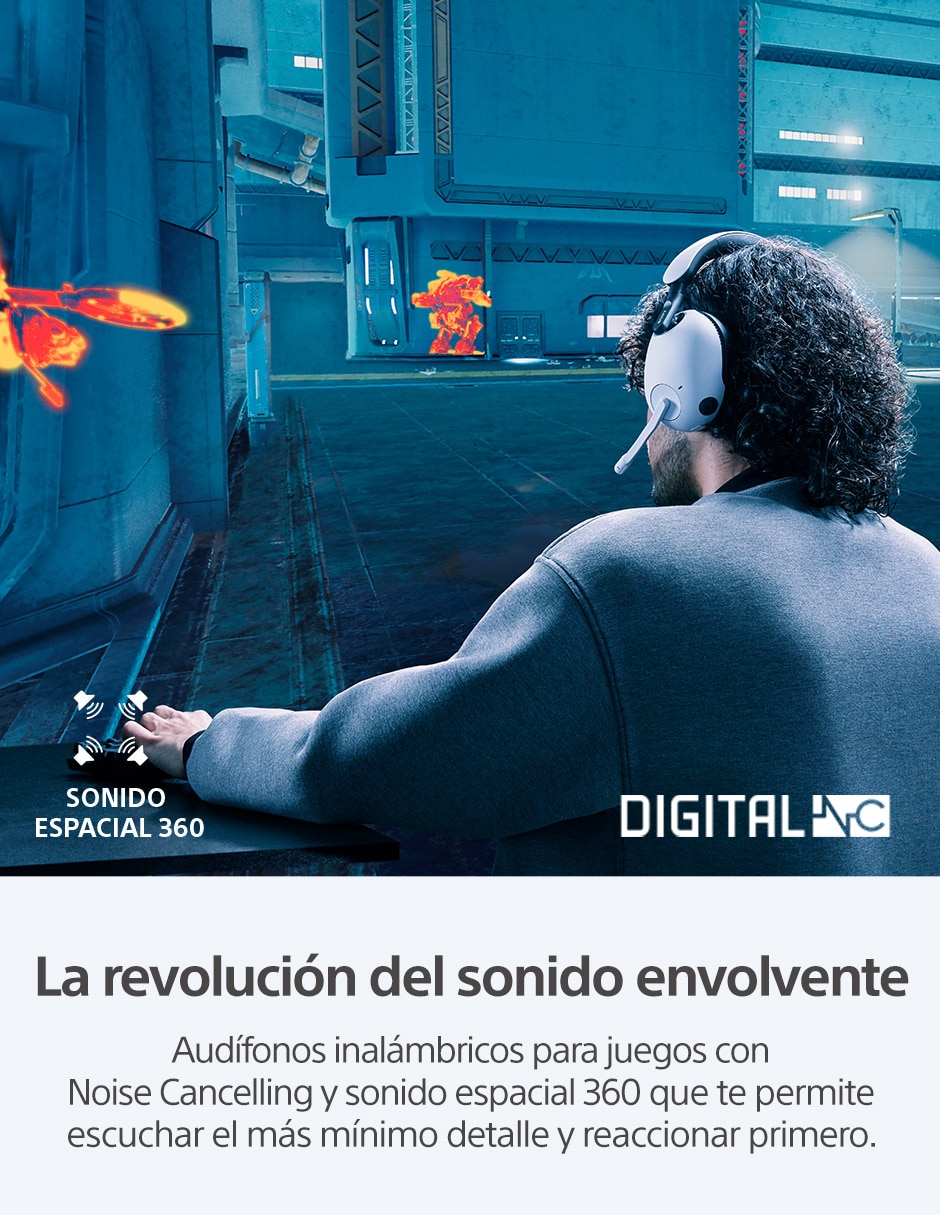 Audífonos gamer Inzone H9 inalámbricos con cancelacion de ruido 2