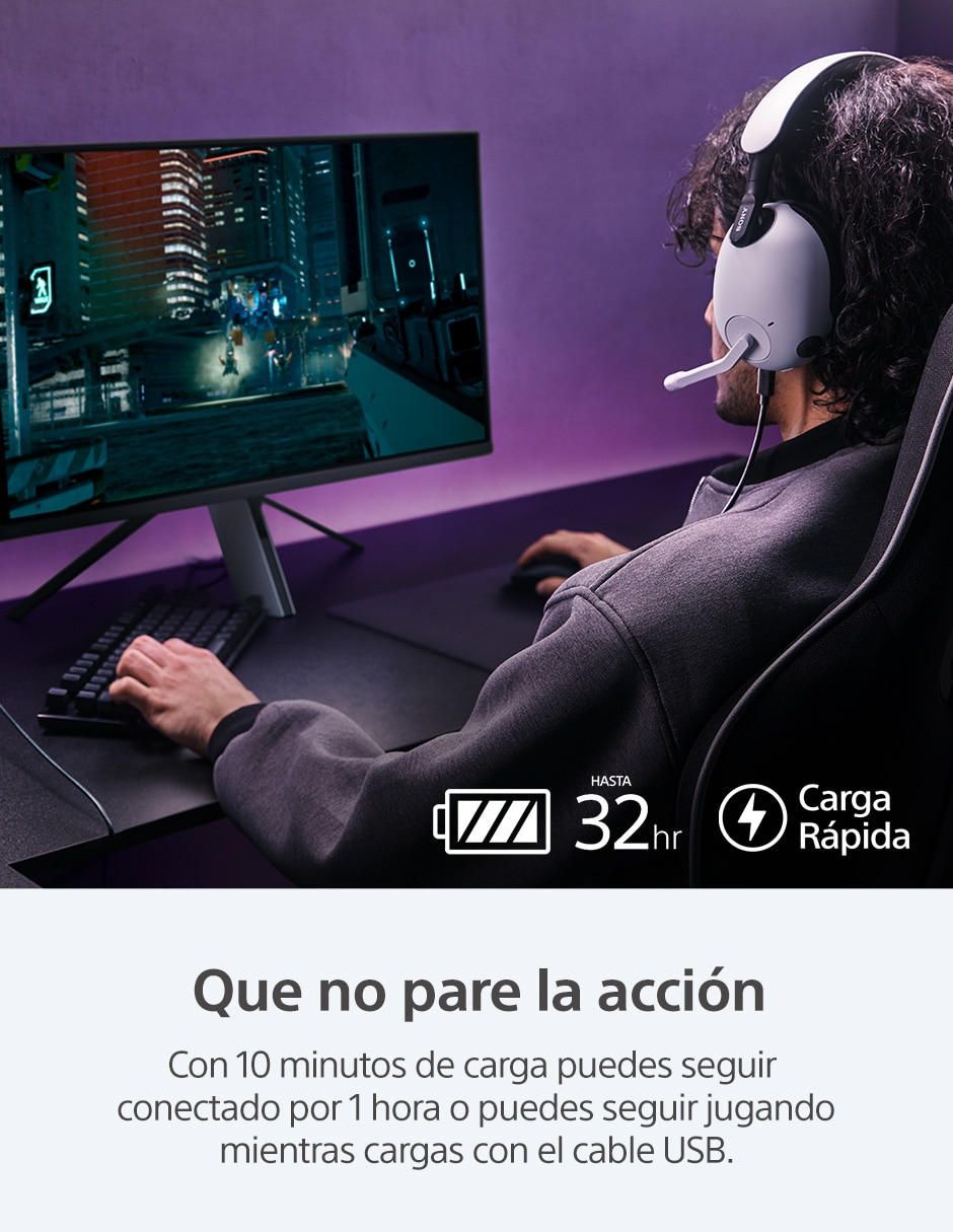 Audífonos gamer Inzone H9 inalámbricos con cancelacion de ruido 6