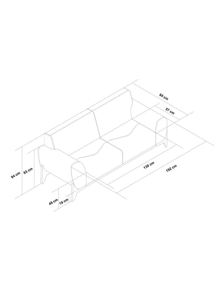 Love seat Arello 3