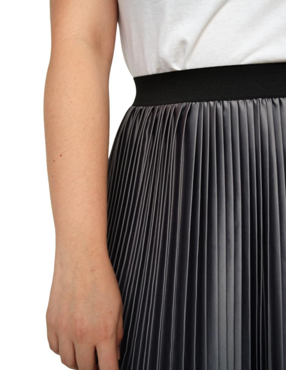 Falda midi media pretina con resorte 6