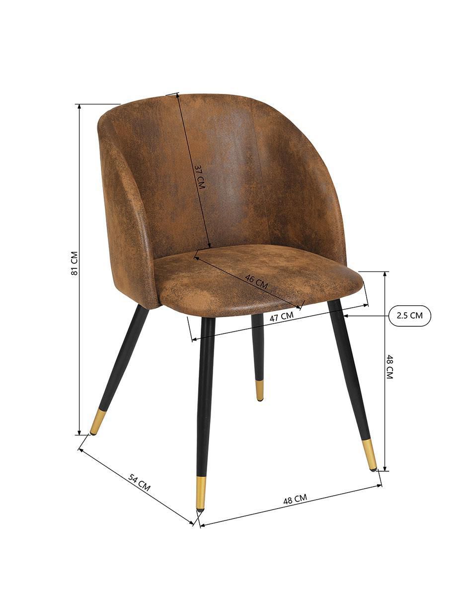 Silla set 2 piezas Ynez Suede 9