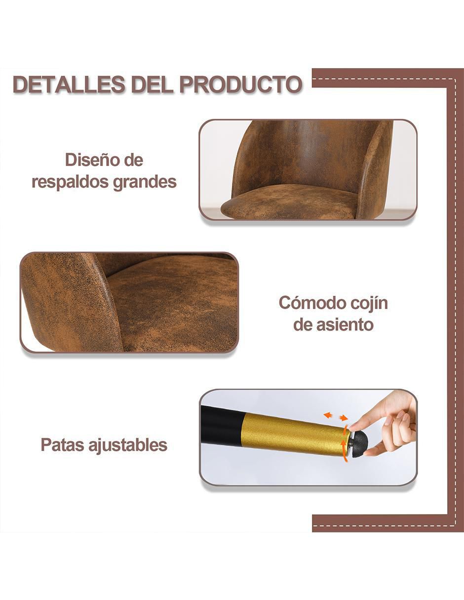 Silla set 2 piezas Ynez Suede 6
