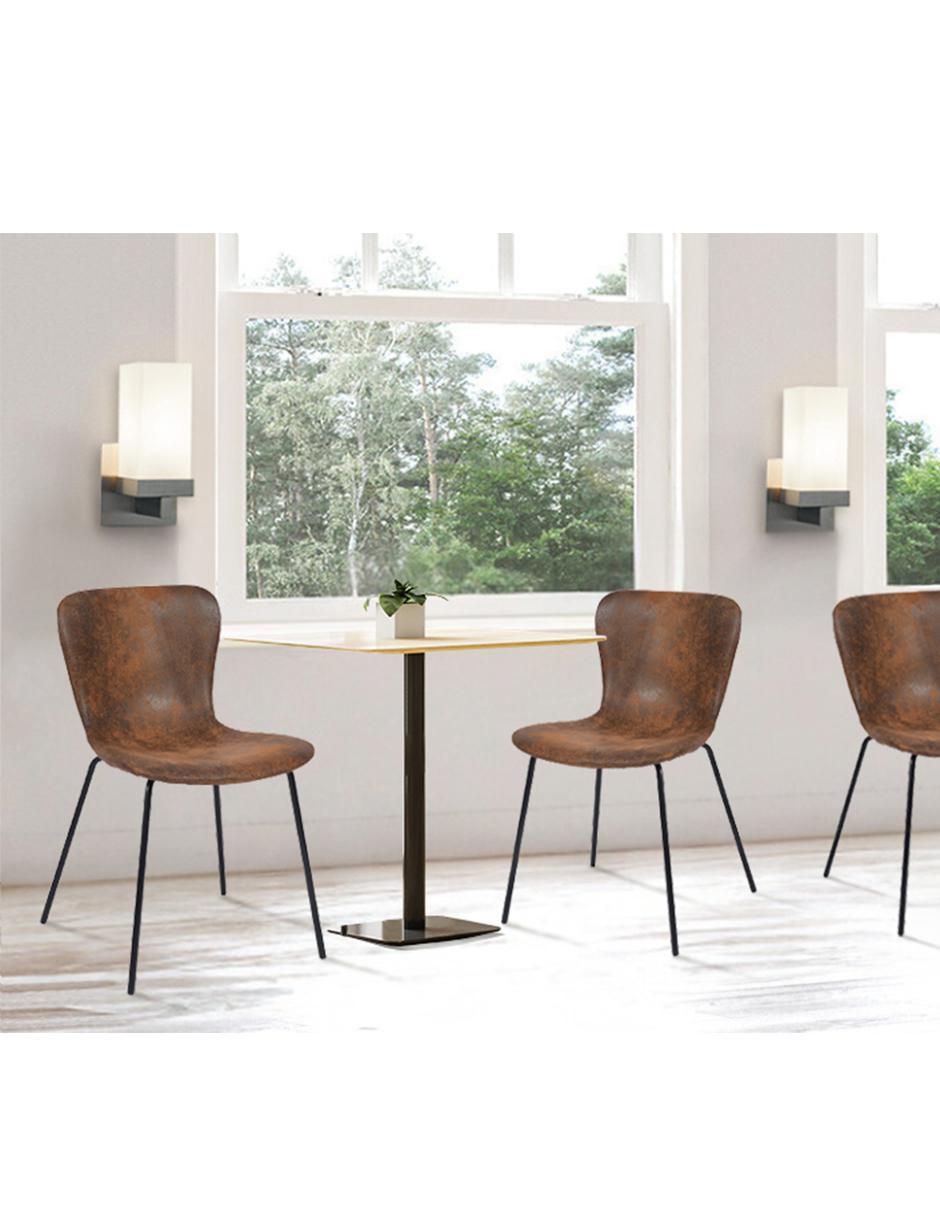 Juego de sillas 4 piezas Koziello Suede Furniturer