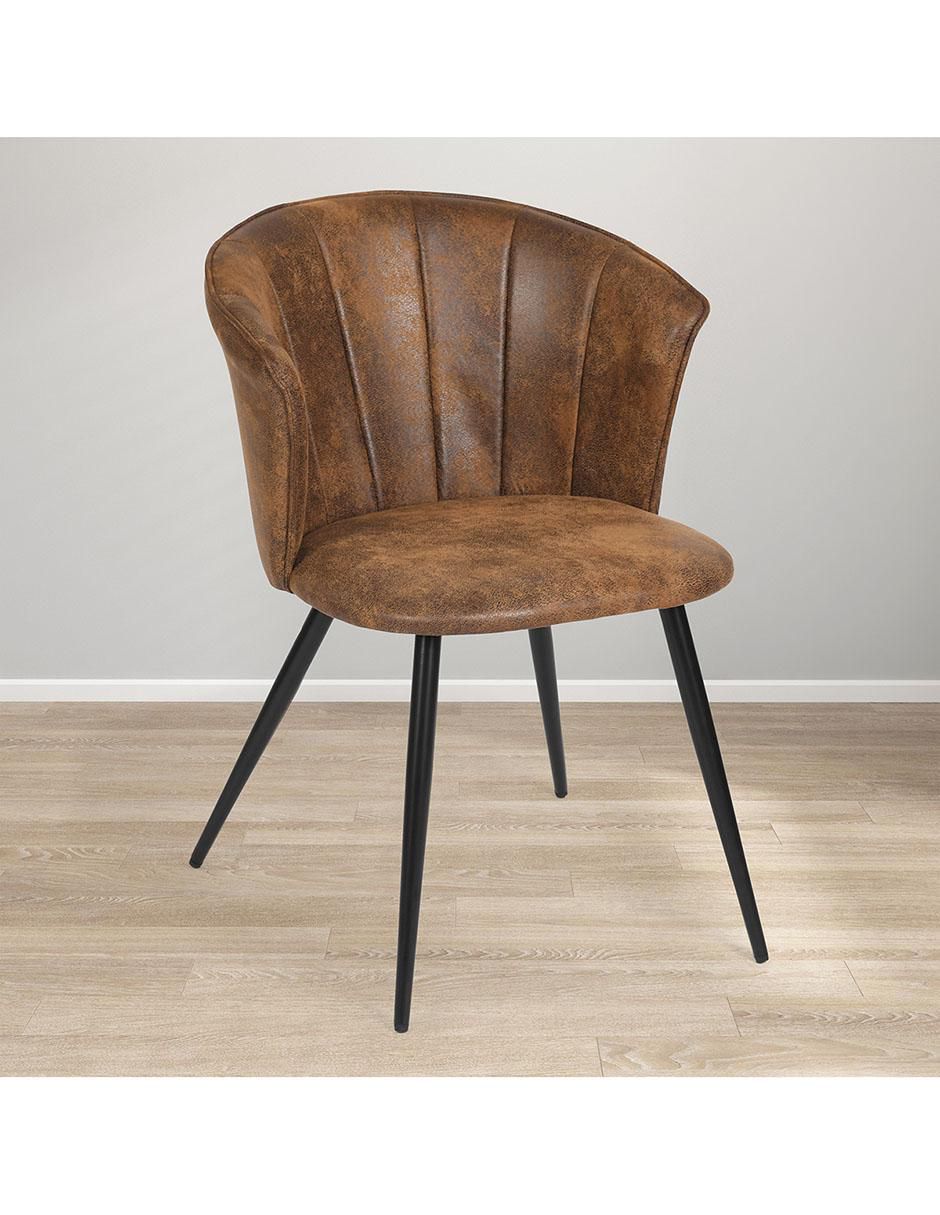 Set de sillas 2 piezas doncic dining suede 2
