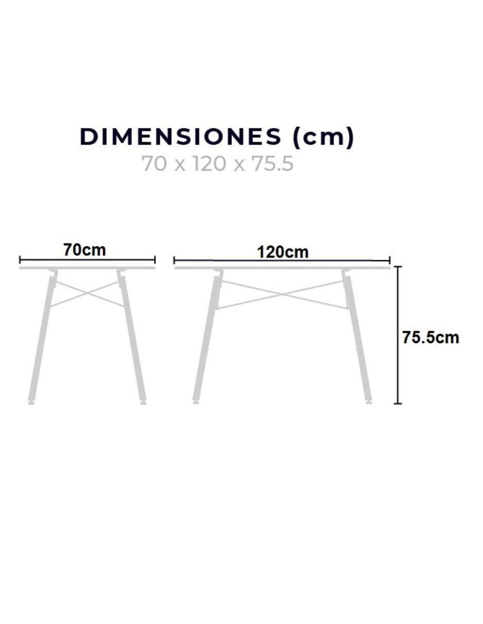 Comedor Eames para 2 personas de cristal 4