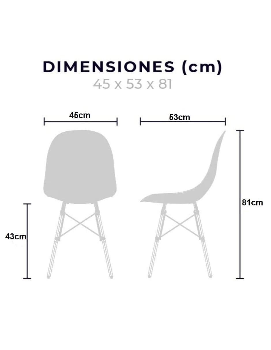 Comedor Eames para 2 personas de cristal 5