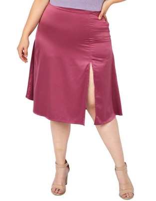 Falda midi con pretina Falda midi con pretina