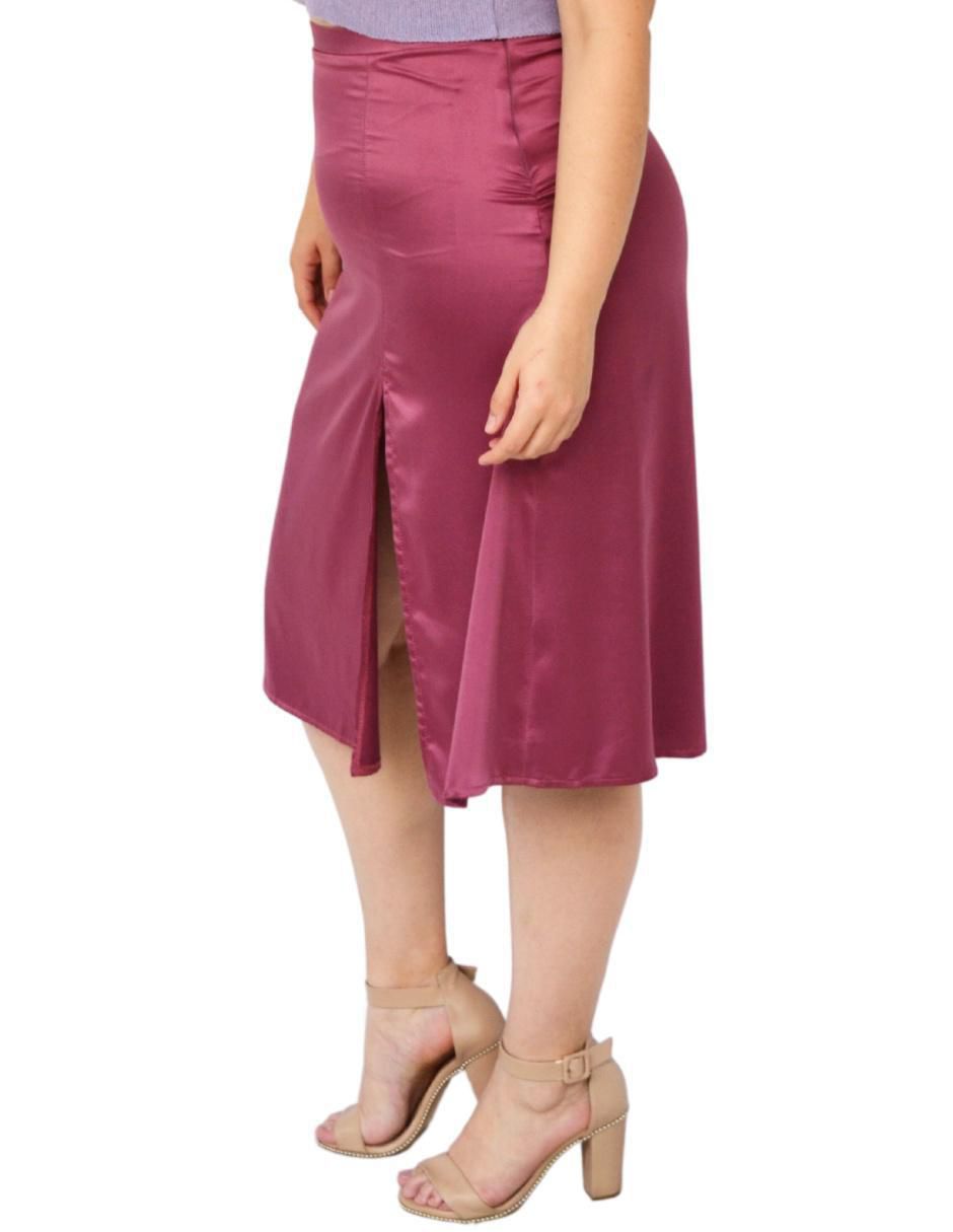 Falda midi con pretina 5