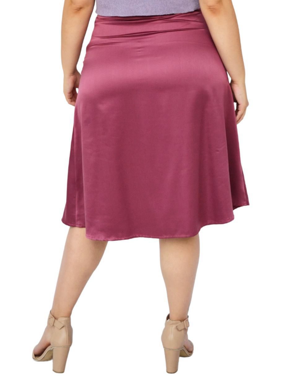 Falda midi con pretina