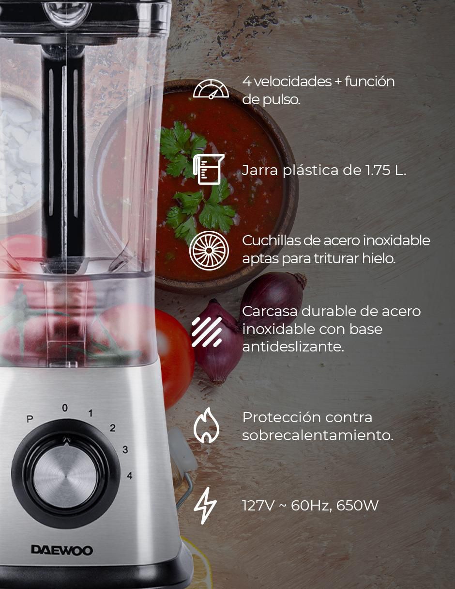 LICUADORA DBL-849 DAEWOO 4 VELOC, GRIS