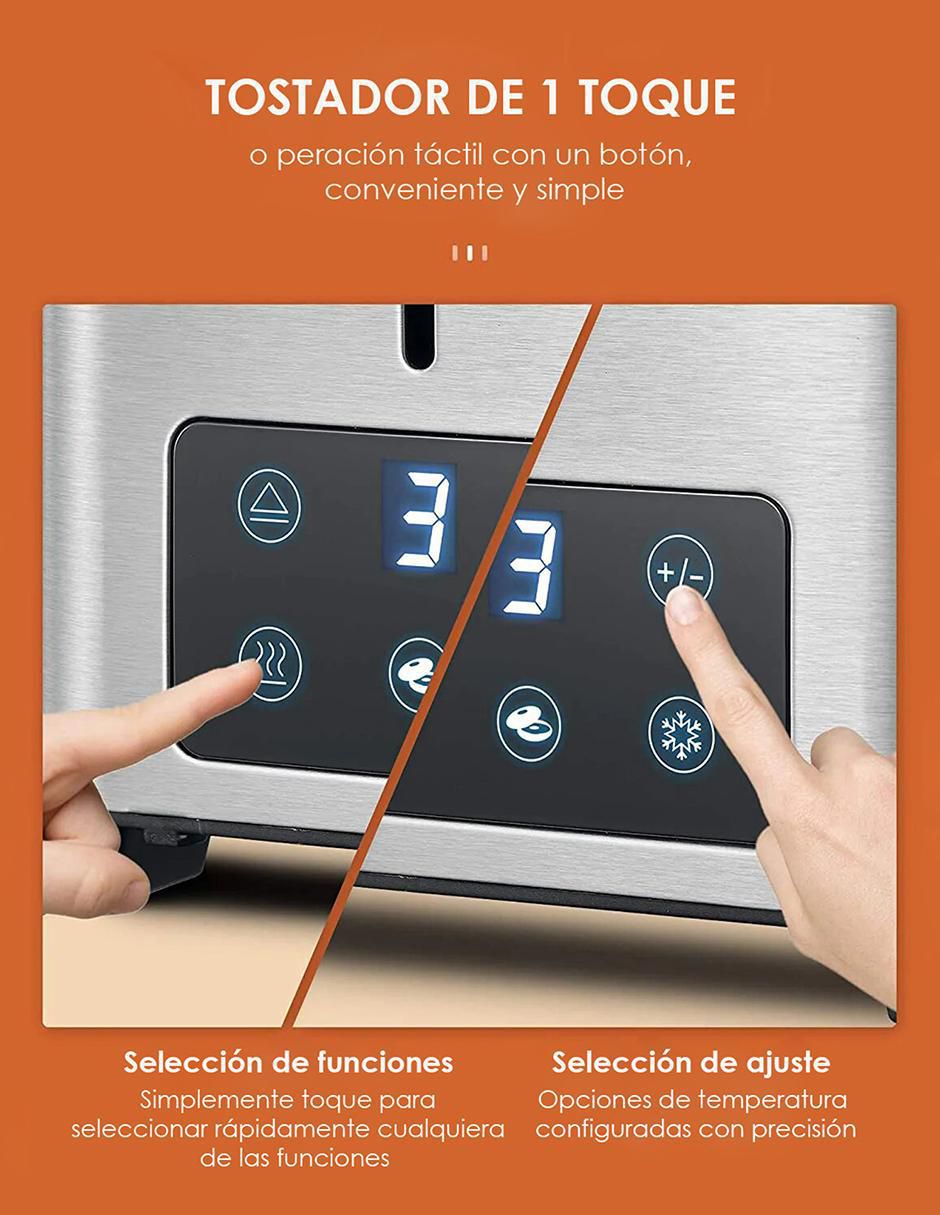 TOSTADOR HT8015 AICOK , PLATEADO 7