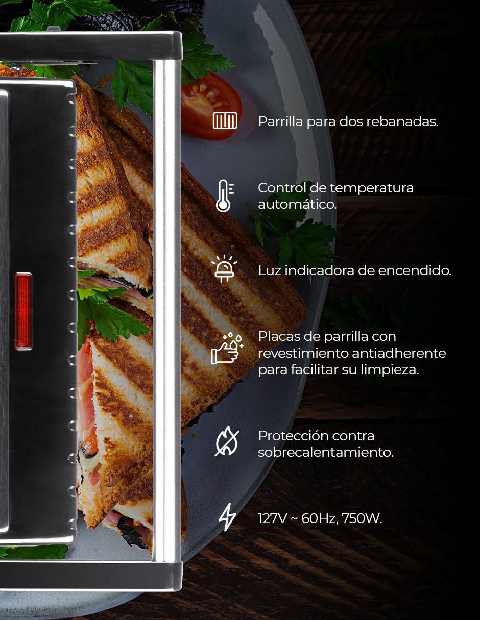 PARRILLA PANINI DHG-2673 , GRIS 6