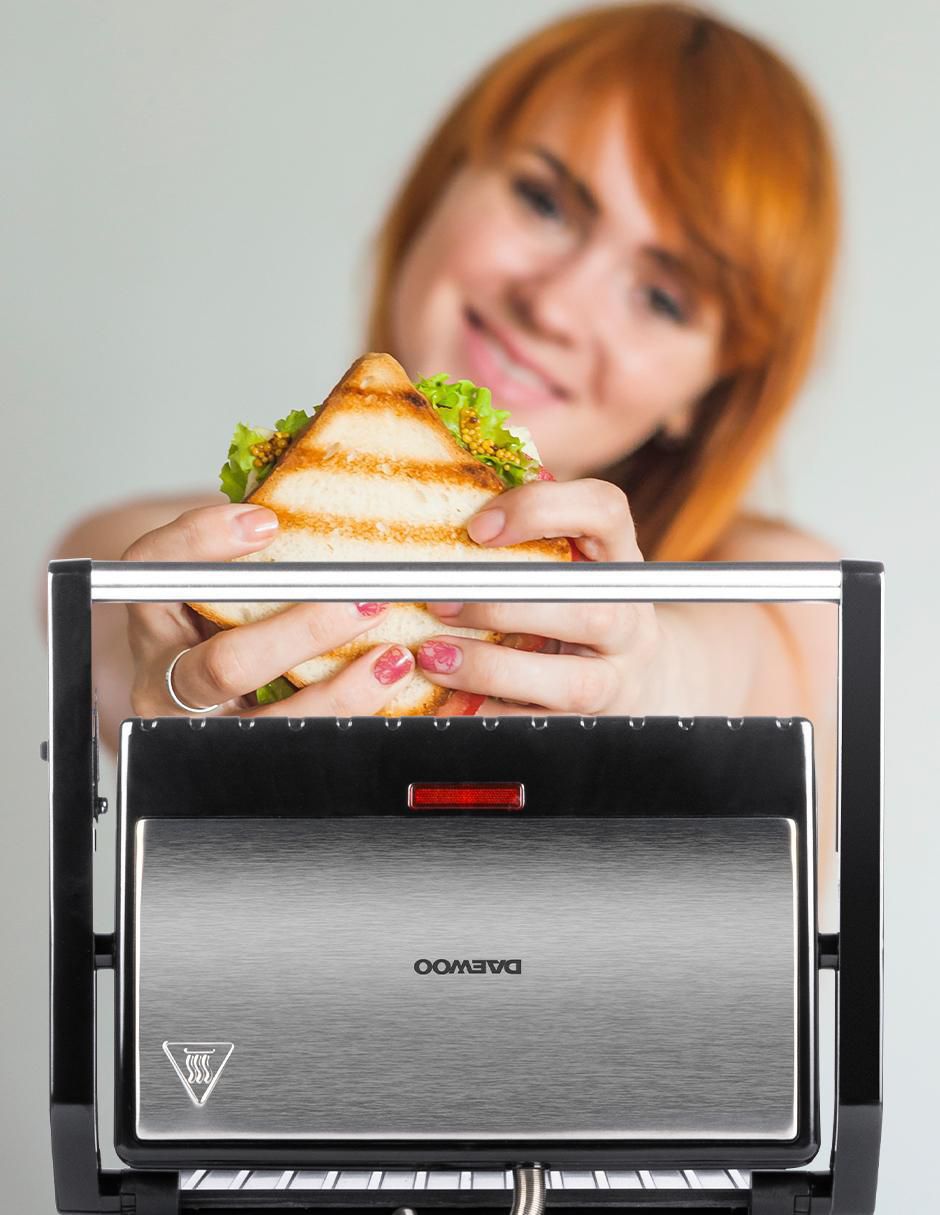 PARRILLA PANINI DHG-2673 , GRIS 8