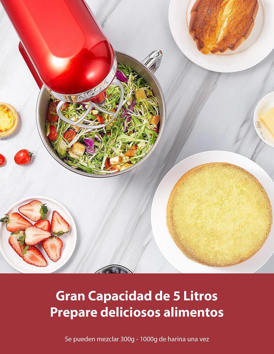 BATIDORA PEDESTAL BP3701 AI, 5 L, ROJO