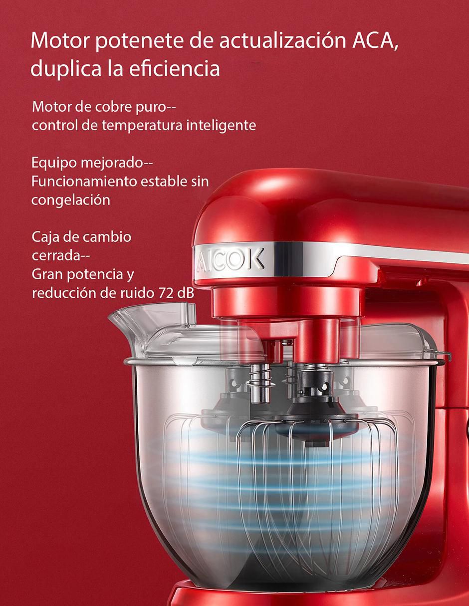 BATIDORA PEDESTAL BP3701 AI, 5 L, ROJO