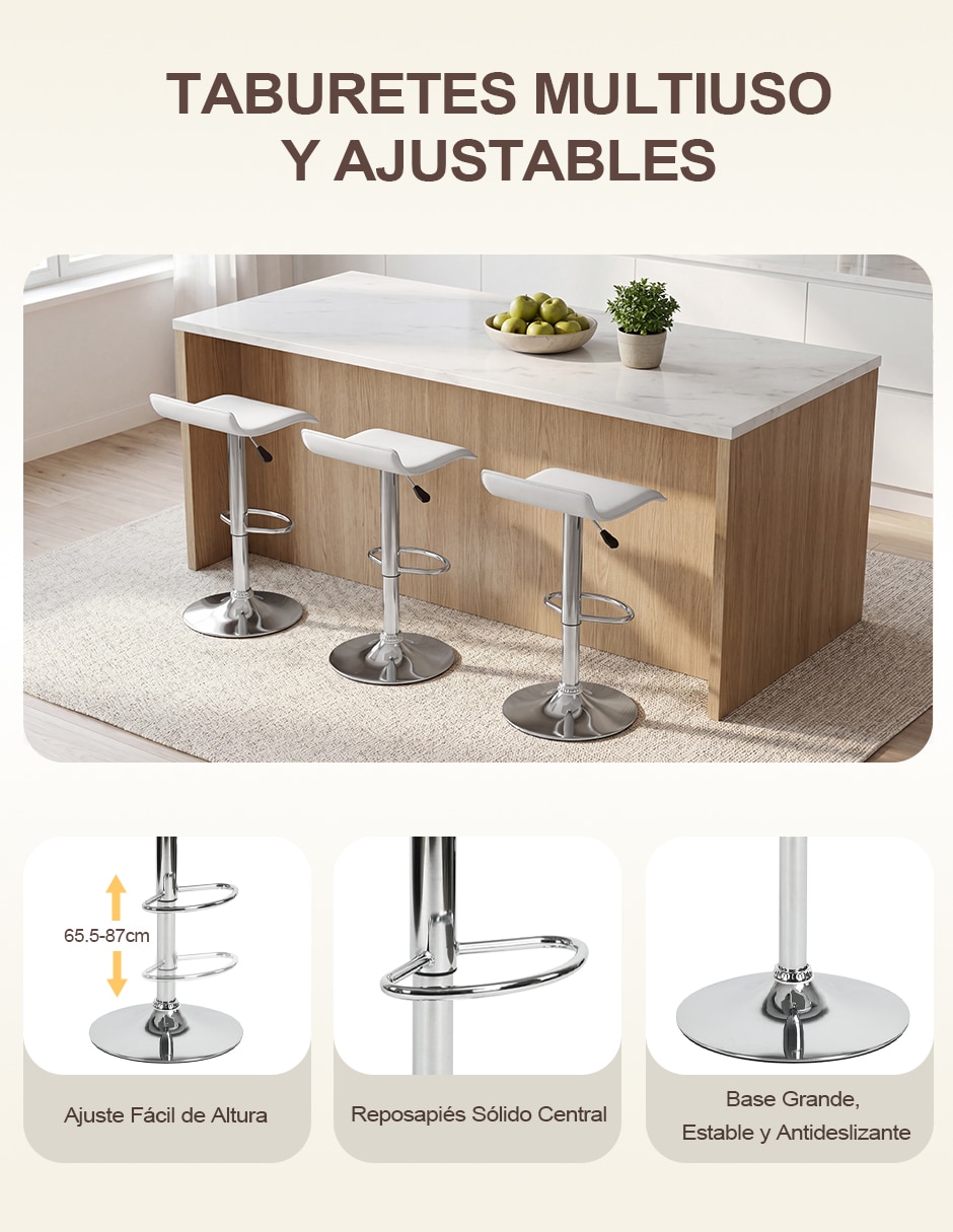 Juego de bancos barstool 3