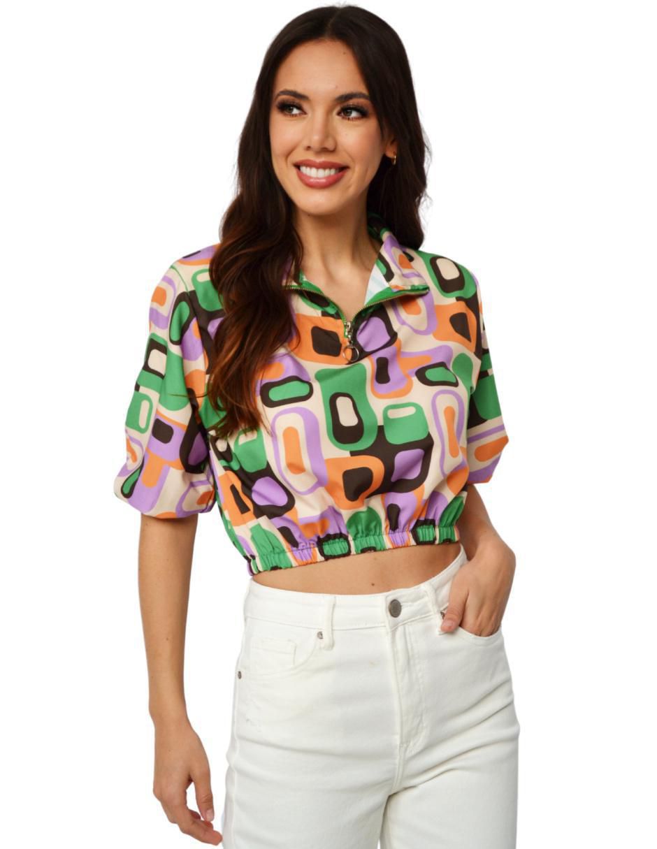 Blusa manga corta para mujer 1
