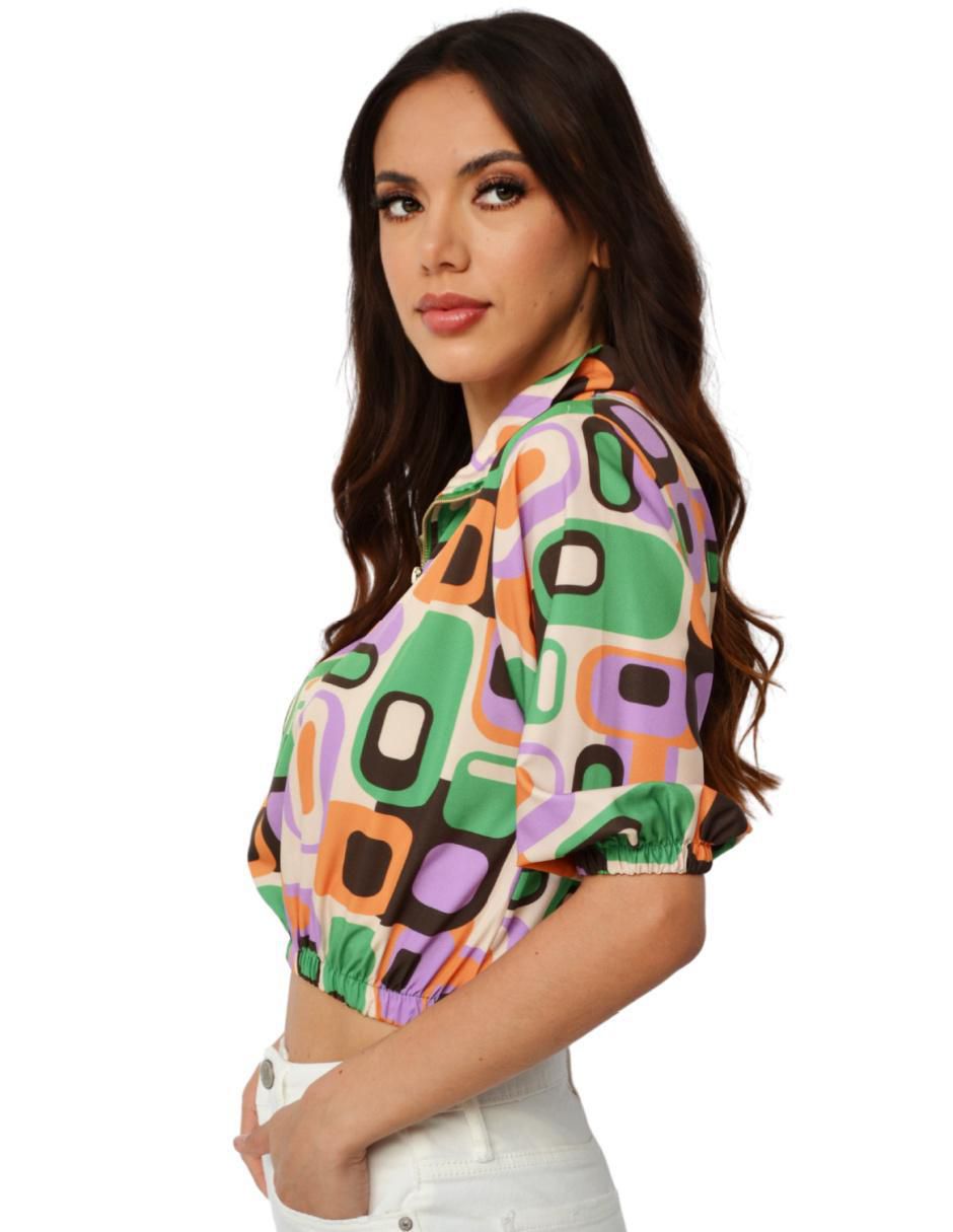 Blusa manga corta para mujer 6