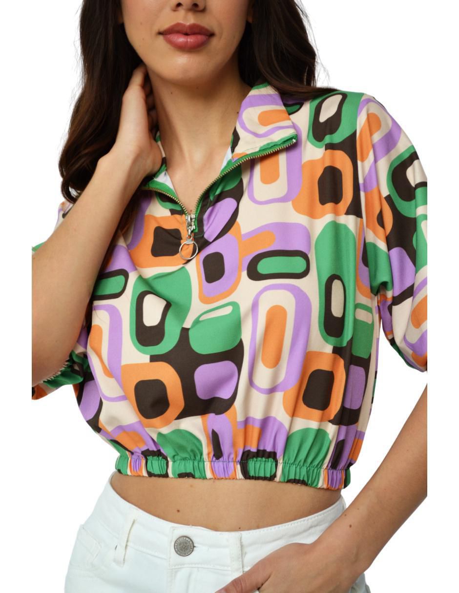 Blusa manga corta para mujer 8